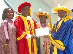 Overland Airways’ Captain Boyo Conferred with Honorary Doctorate – By Daisy BARRO