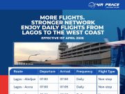 Air Peace Expands West African Network with New Flight Schedules – By Daisy BARRO